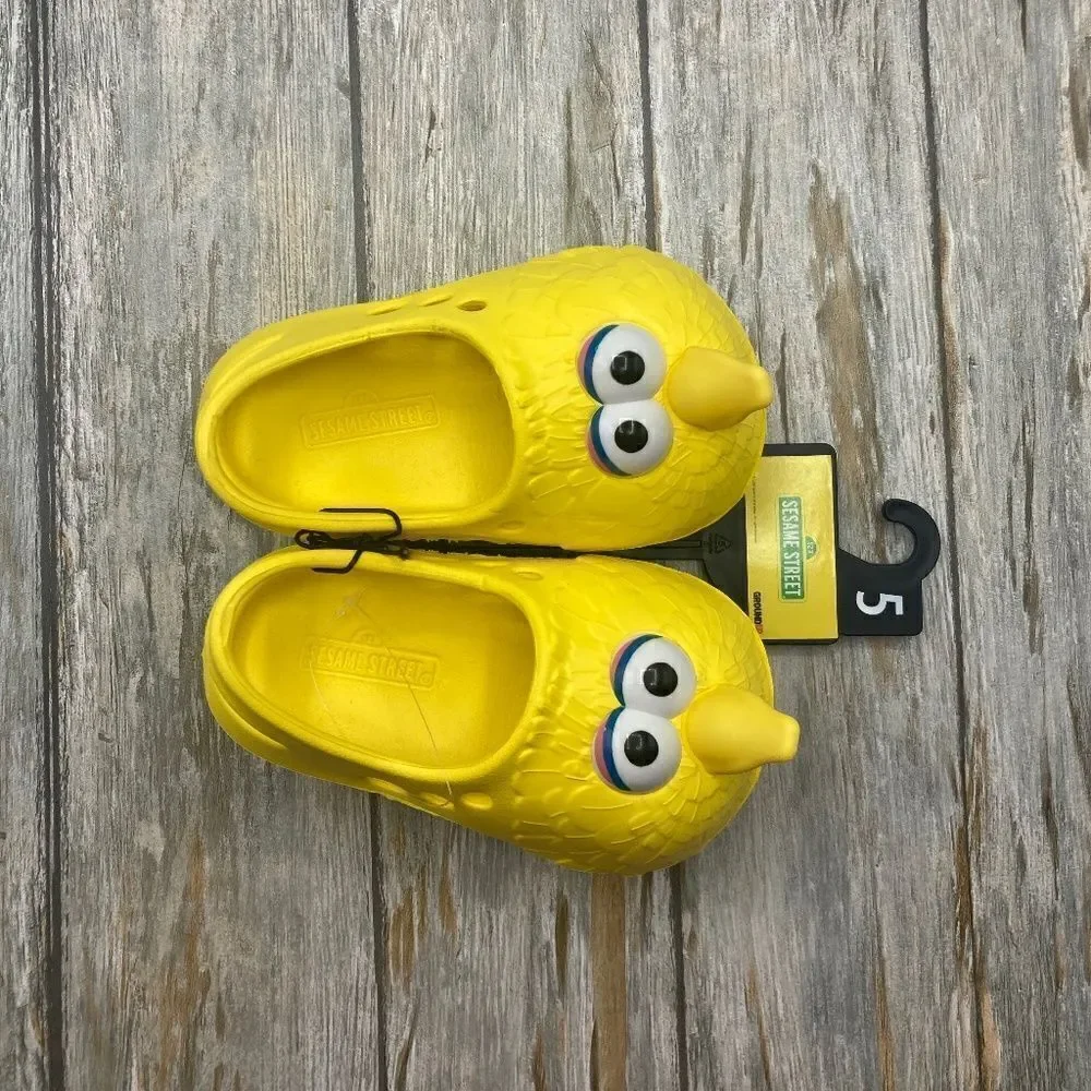 Baby Infant Sesame Street Big Bird Clogs Shoes Size 5